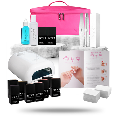 NYK1 Hollywood Gel Nail Starter Kit with 8 Colours Gift Set