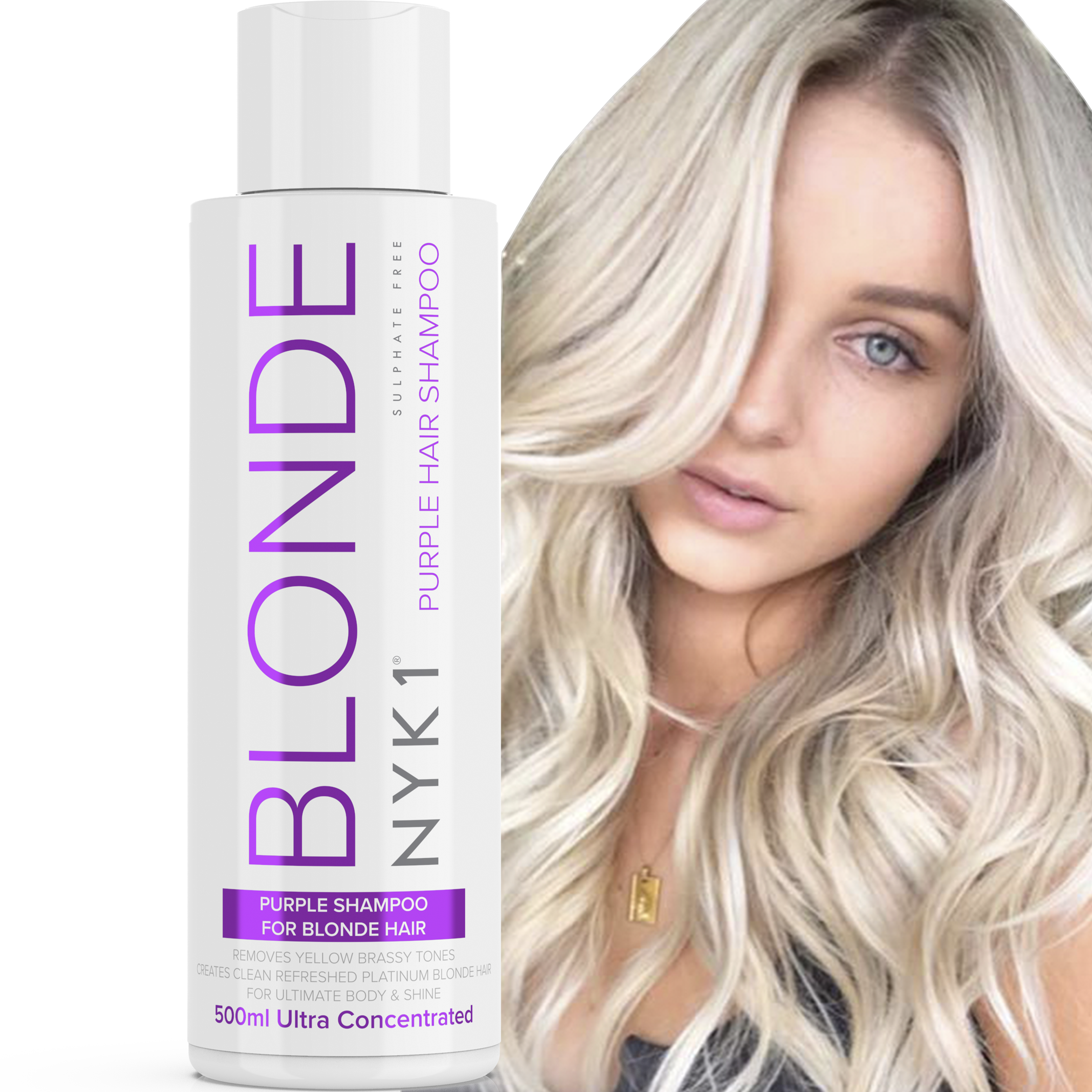 Invitere bølge Forbløffe NYK1 Purple Shampoo & Conditioner For Blonde Hair Sulphate Free
