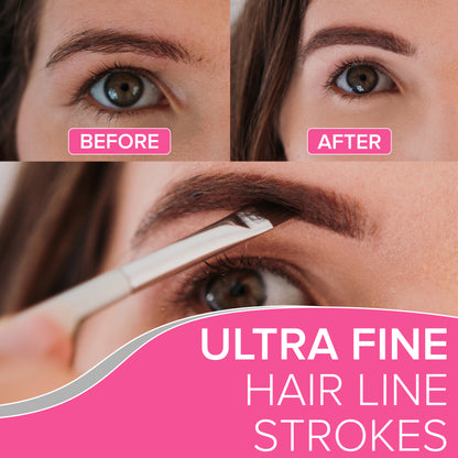 NYK1 Line&Define Precision Angled Eyebrow & Eyelash Duo Brush
