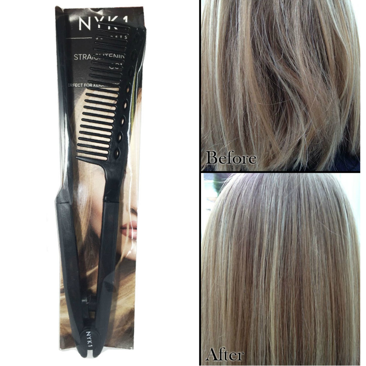 NYK1 Best Hair Straightening Comb Straightener