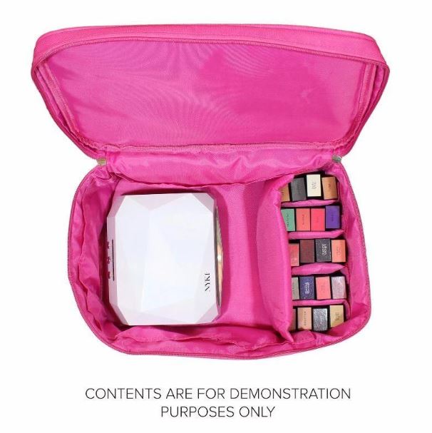 NYK1 Make Up Cosmetic Beauty Bag Vanity Organiser (Black / Pink)