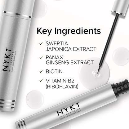 NYK1 LashForce Eyelash Growth Serum for Longer, Thicker & Fuller Lashes. 4-6 month usage