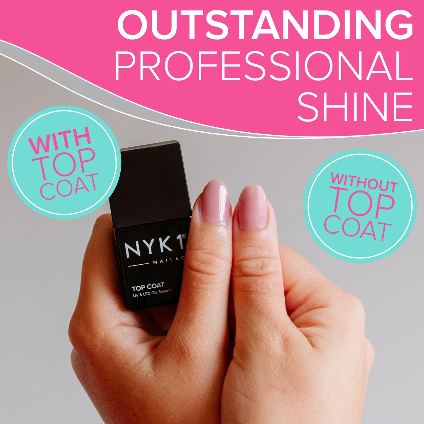 NYK1 Nailac Clear Gel Polish Top Coat