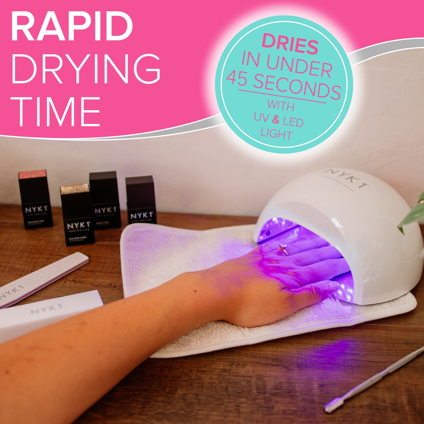 NYK1 Top and Base Coats Gel Nail