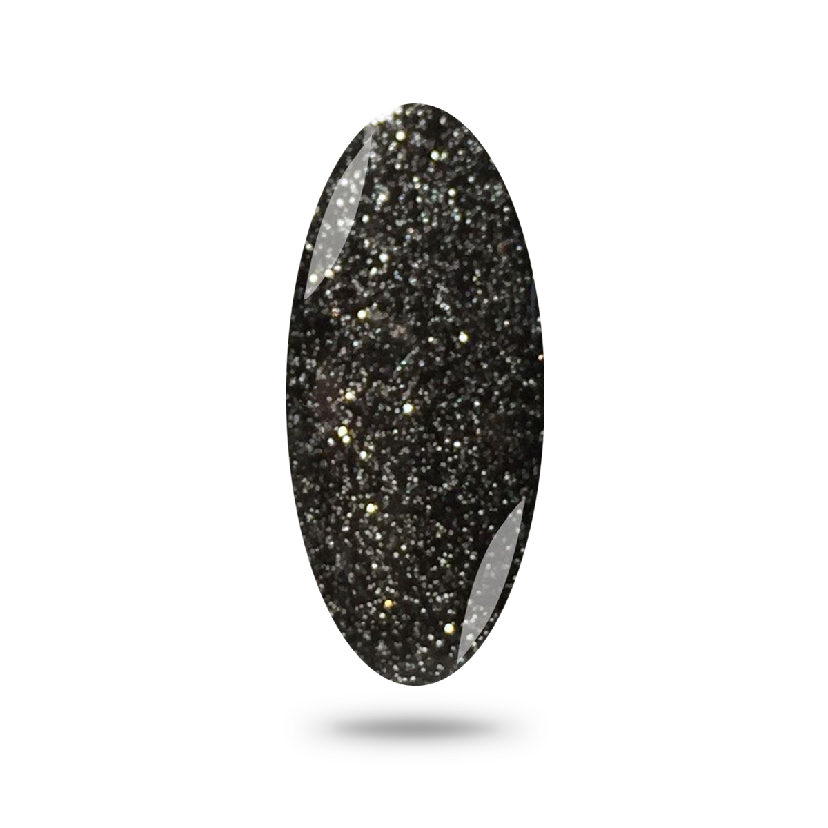 Graphite Grey Black Sparkle Glitter Gel Nail Polish | nyk1.com – NYK1
