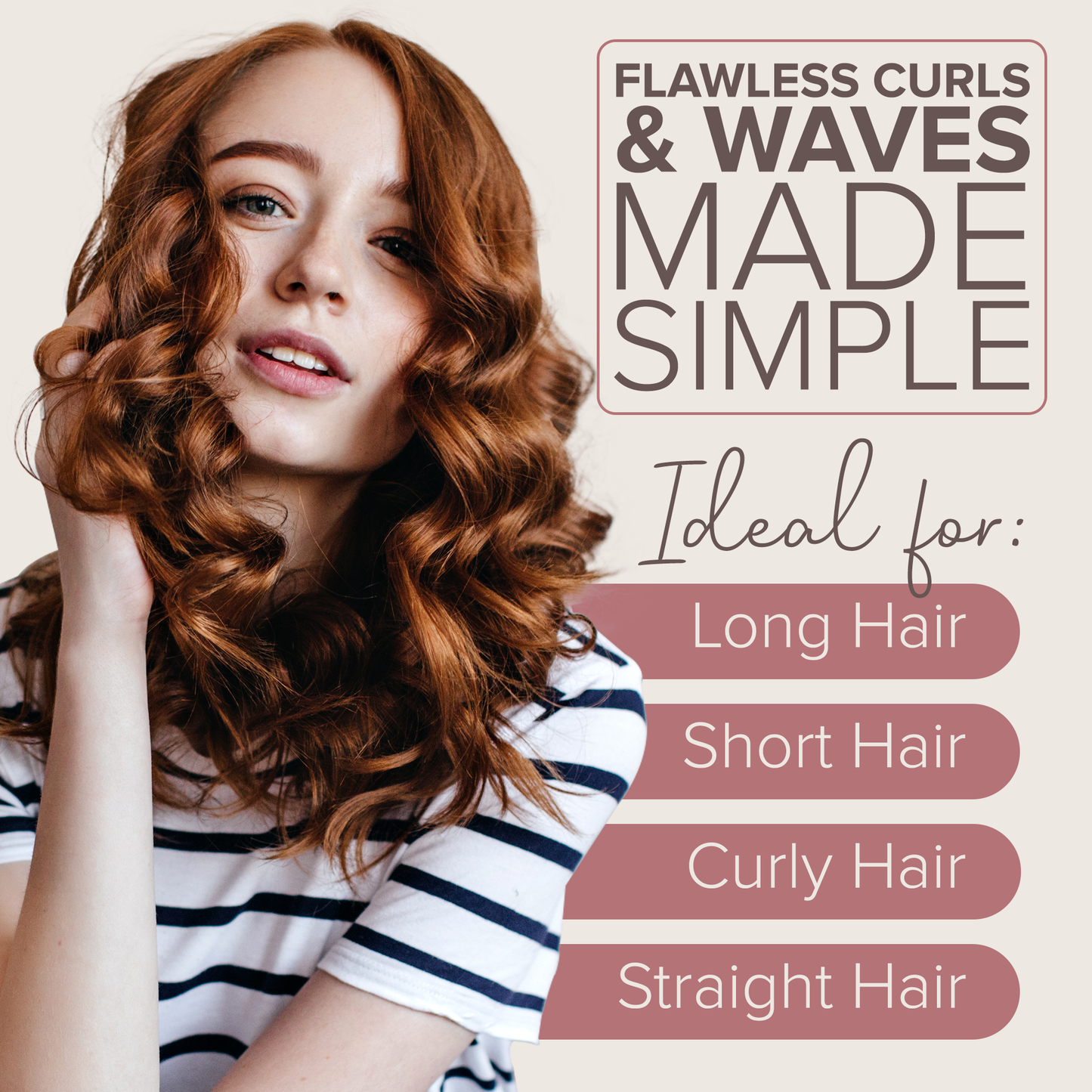 NYK1 Heatless Curlers: 5-Piece Headband Set For Effortless Waves & Curls