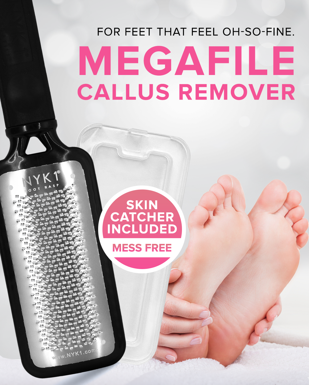 Megafile Foot File Rasp removes hard skin on feet Callus Scraper Feet nyk1 NYK1