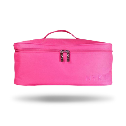 NYK1 Make Up Cosmetic Beauty Bag Vanity Organiser (Black / Pink)