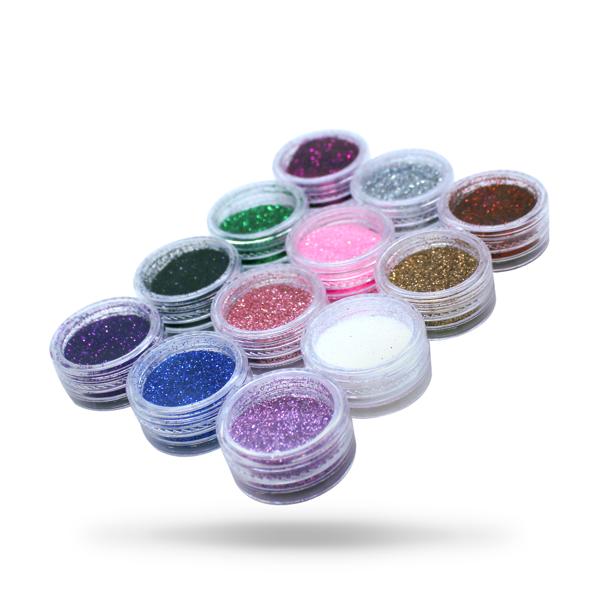 Biodegradable Glitter Gel Nail Art Pots Set ULTRA FINE DUST POWDER