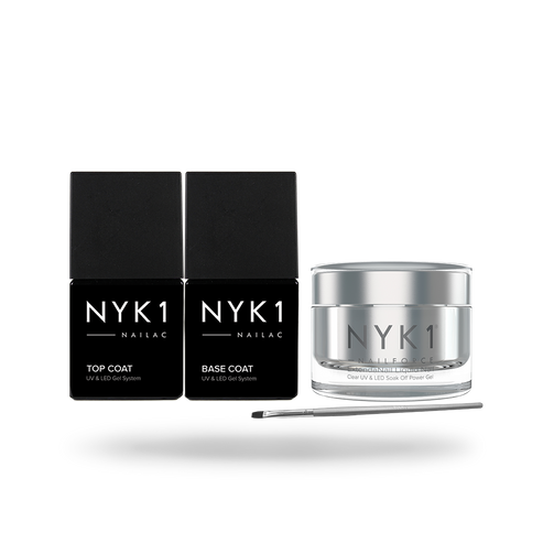 NYK1 Nail Force Plus Top & Base Coat Bundle