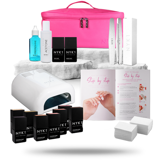 NYK1 Hollywood Gel Nail Starter Kit with 8 Colours Gift Set