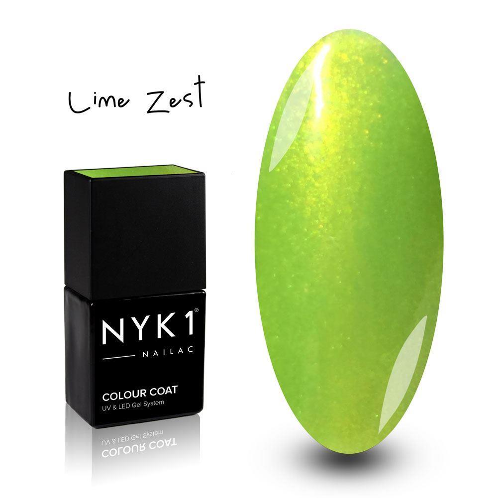 Nailac Lime Zest Green Glitter Gel Polish for Nails