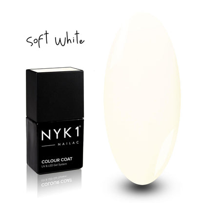 Nailac Soft White Studio White Gel Nail Polish