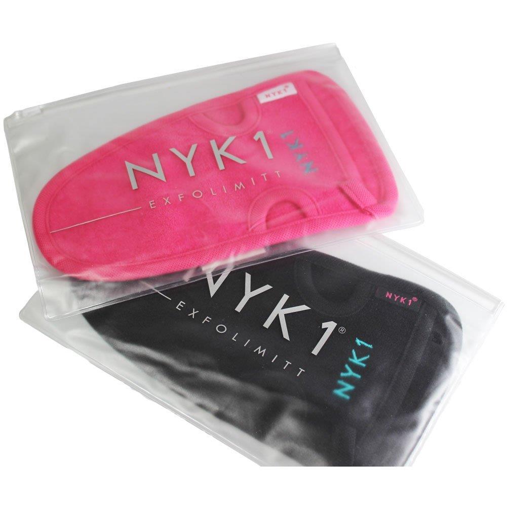 NYK1 Exfolimitt Spa Mitt in Black or Pink for great exfoliation