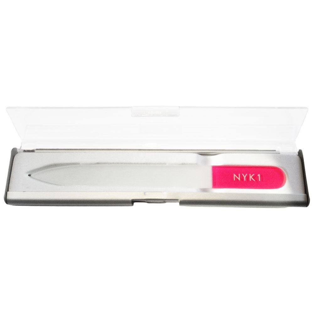NYK1 Pink Pointed Crystal Glass Nail File