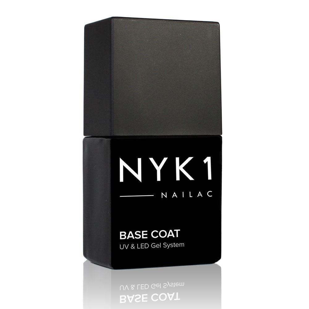 Nailac Base Coat clear thick gel polish foundation for a gel nail colour.
