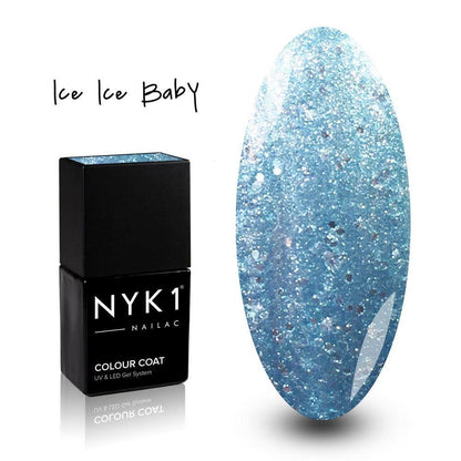 NYK1 Nailac Ice Ice Baby Blue Gel Polish for Nails