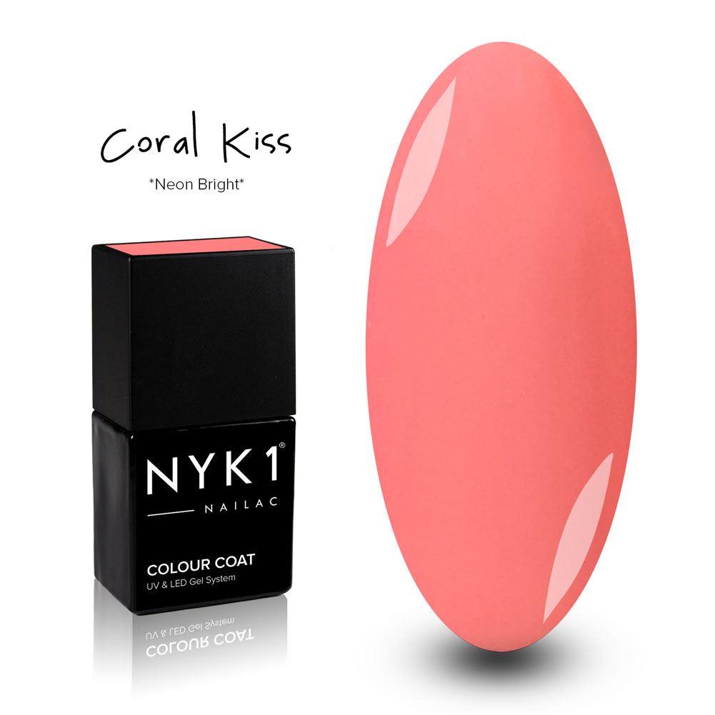 NYK1 Coral Kiss neon Gel Nail Polish