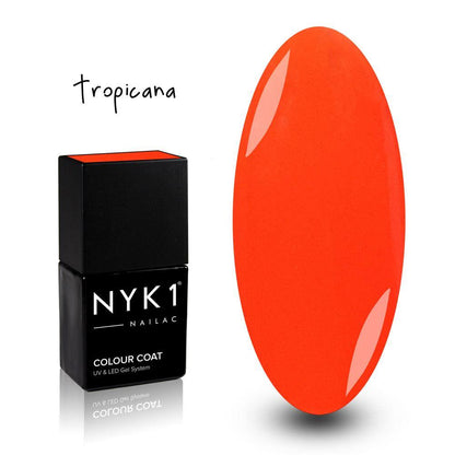 Tropicana Neon Orange Gel Nail Polish