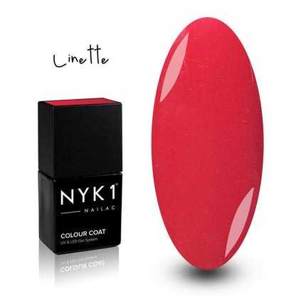 Nailac Linette Pink Red Gel Polish for Nails