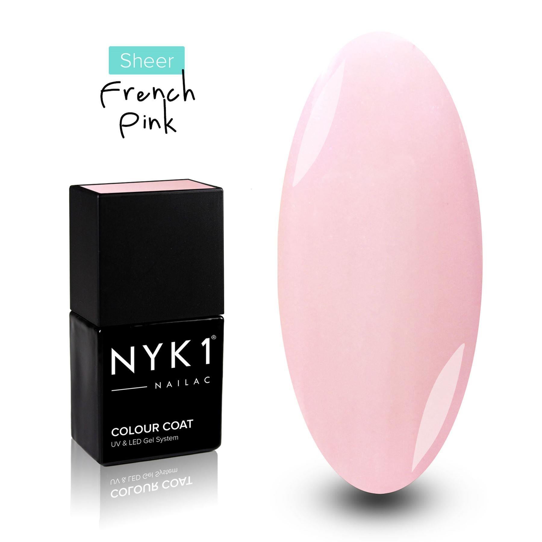 Nailac French Pink Soft Colour Gel Polish for Nails