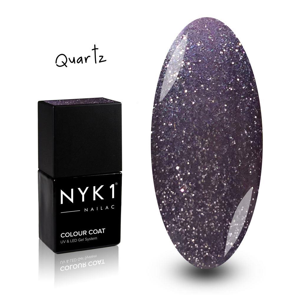 NYK1 Nailac Purple Quartz Lilac Glitter Gel Polish for Nails