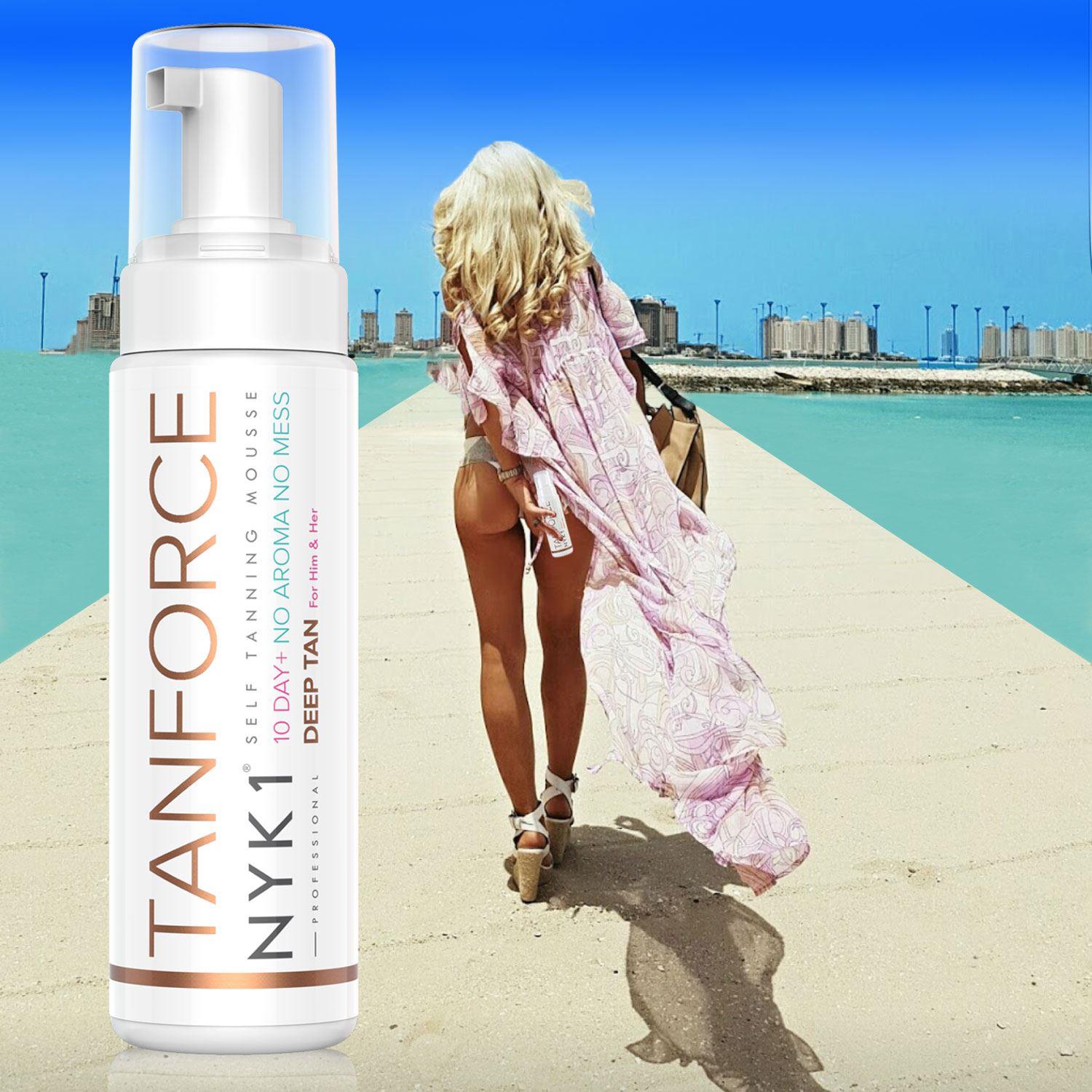 NYK1 Tan Force Self Tan Cream Mousse, no stain Tanning