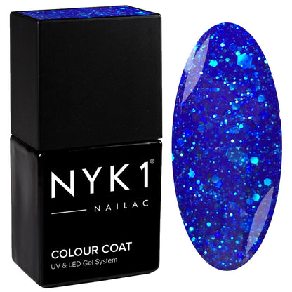 NYK1 Bright Ink Sparkle Glitter Gel Polish