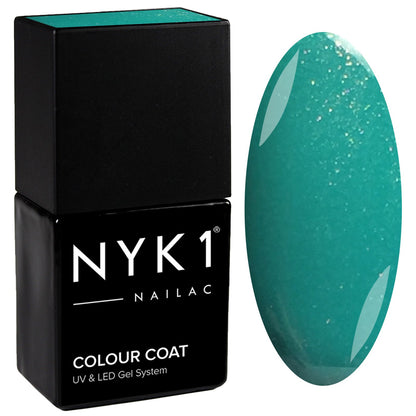 NYK1 Nailac Envy Turquoise Green Gel Nail Polish