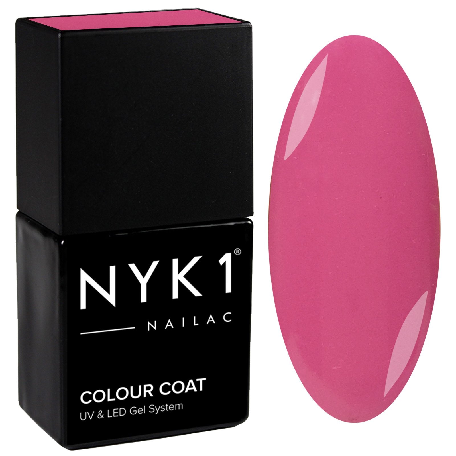 NYK1 Nailac Hot Pink Gel Nail Polish