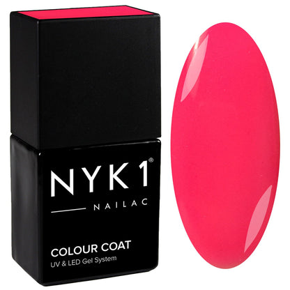 NYK1 Nailac Mi Mi Pink Bright Neon Gel Nail Polish