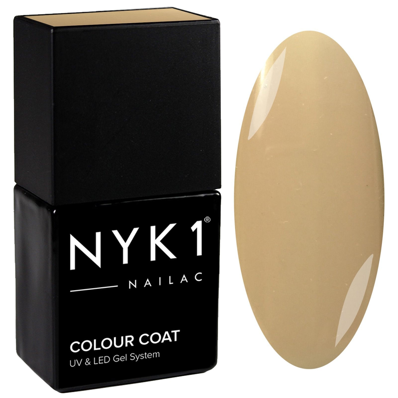 NYK1 Nailac Nude Neutral Soft Beige Gloss Nail Gel Polish