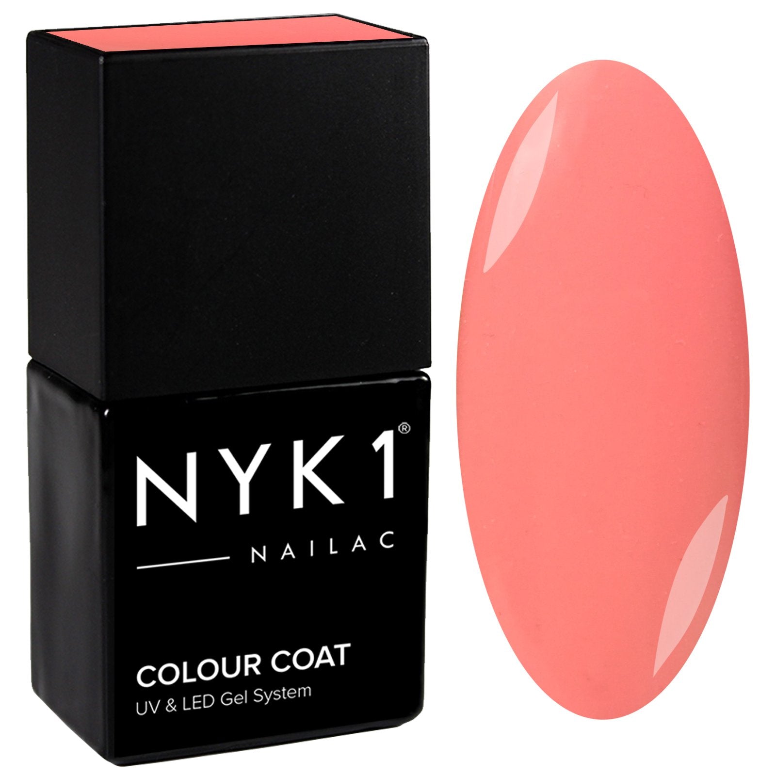 NYK1 Peach Perfect Pink Coral Gel Nail Polish
