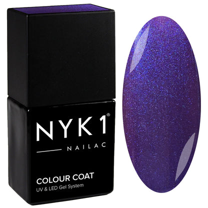 NYK1 Nailac Purple Purple Gel Nail Polish