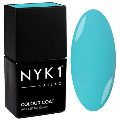NYK1 Nailac Spa Light Blue turquoise gel nail polish