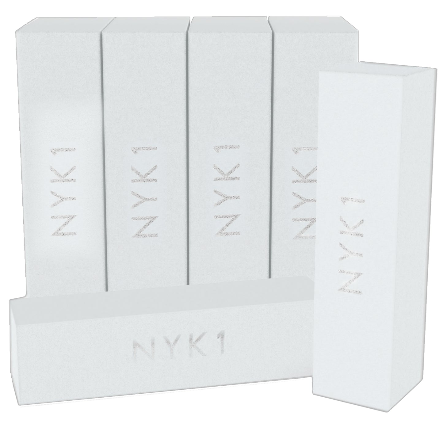 NYK1 White Acrylic Nail Buffer Buffing Sanding Block Files Salon Professional Grade