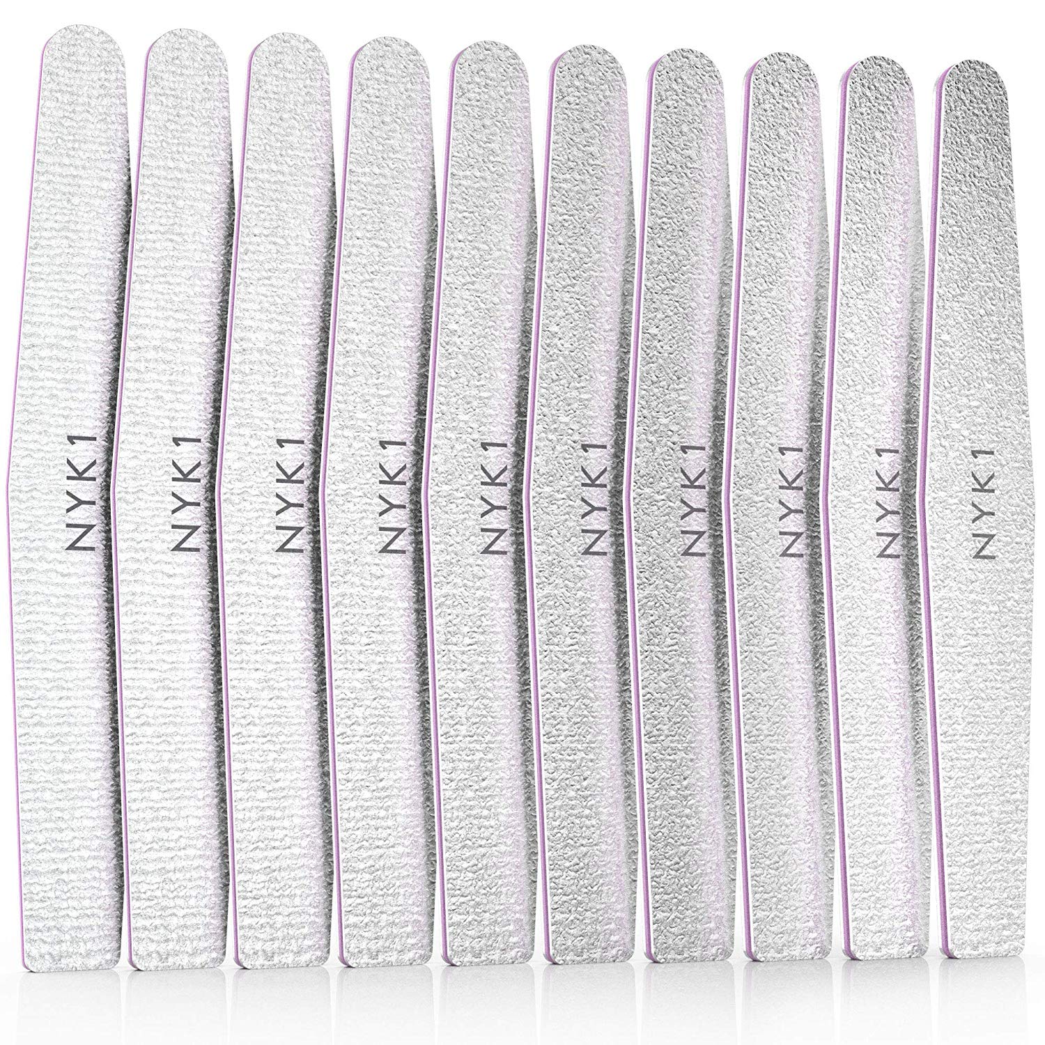 NYK1 Professional Emery Board Nail Files (10 Pack)